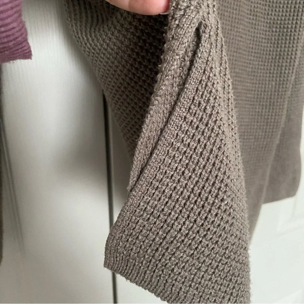 Wool Blend Knit Polo Sweater Women Long Sleeve V Neck Top With Collar - Picture 6 of 9